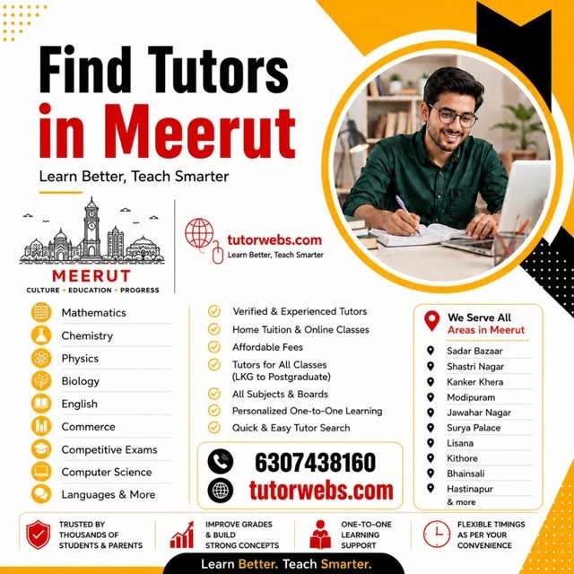 Home Tutor in Meerut for Class 8 Students