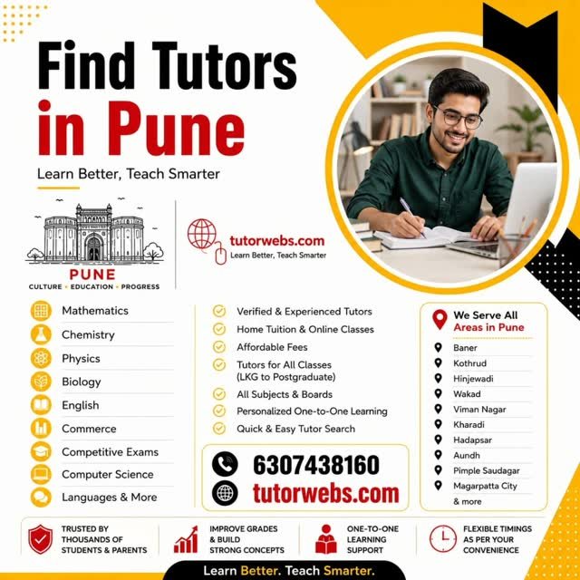 Home Tutor in Kothrud Pune for School Students