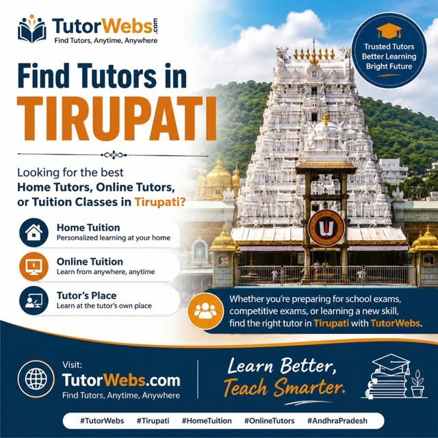 Home Tutor in Tirupati for Class 7 Students